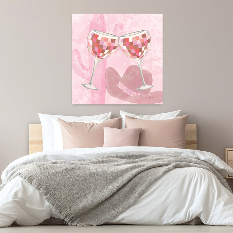 Disco Cowgirl III, art contemporain abstrait, H 32 po x l 32 po