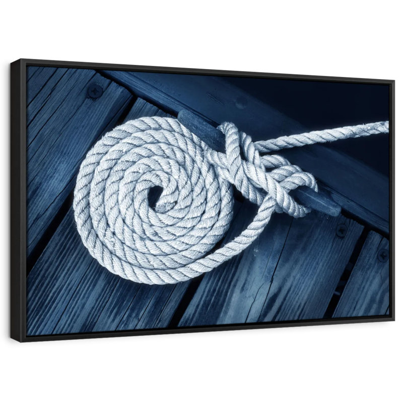 Nautical Dock Rope Canvas Print, 9" H x 13" W