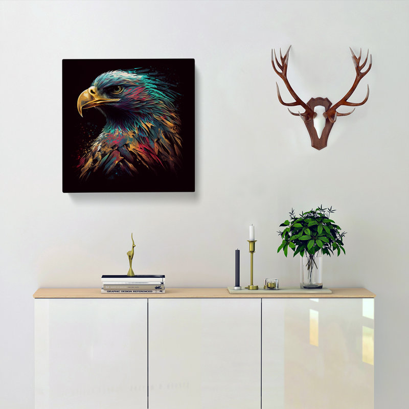 Eagle Graphic Art - Wrapped Canvas, 35cm H x 35cm W x 3cm D