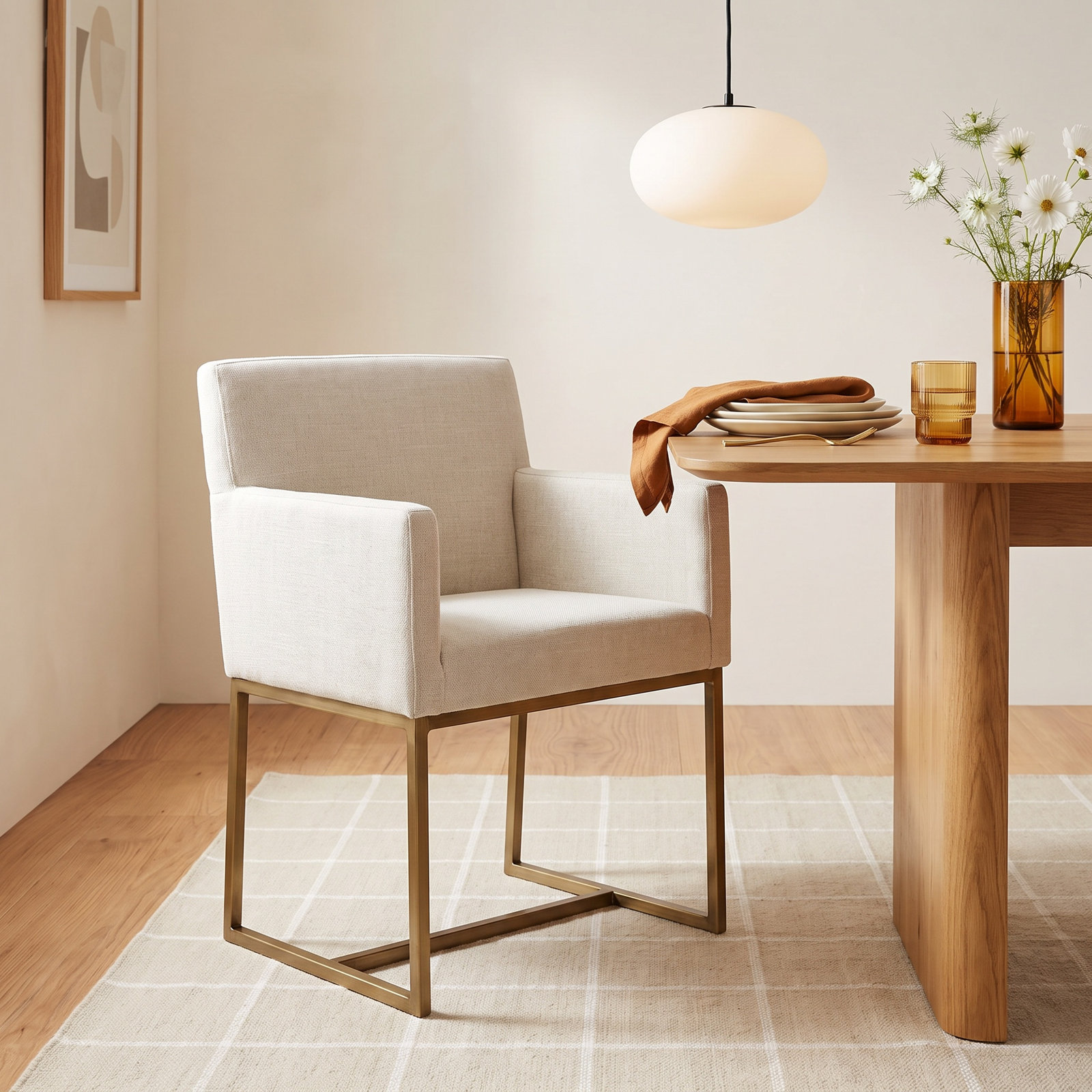 Tahara Linen Dining Armchair