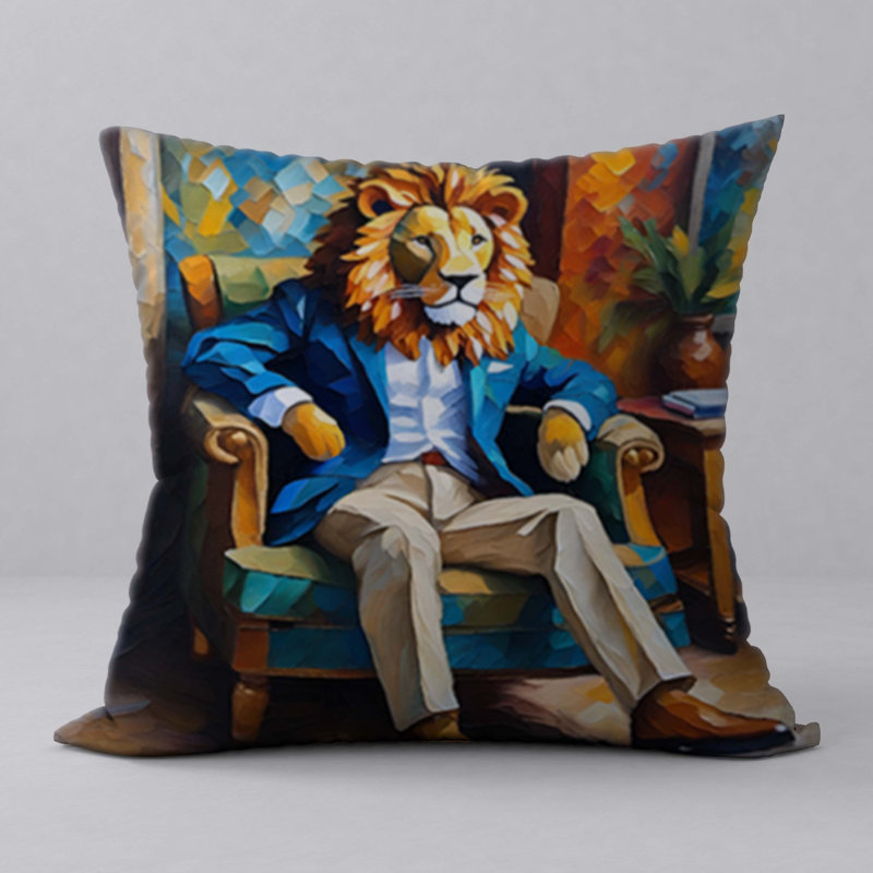Polyester Throw Square Pillow Cover & Insert