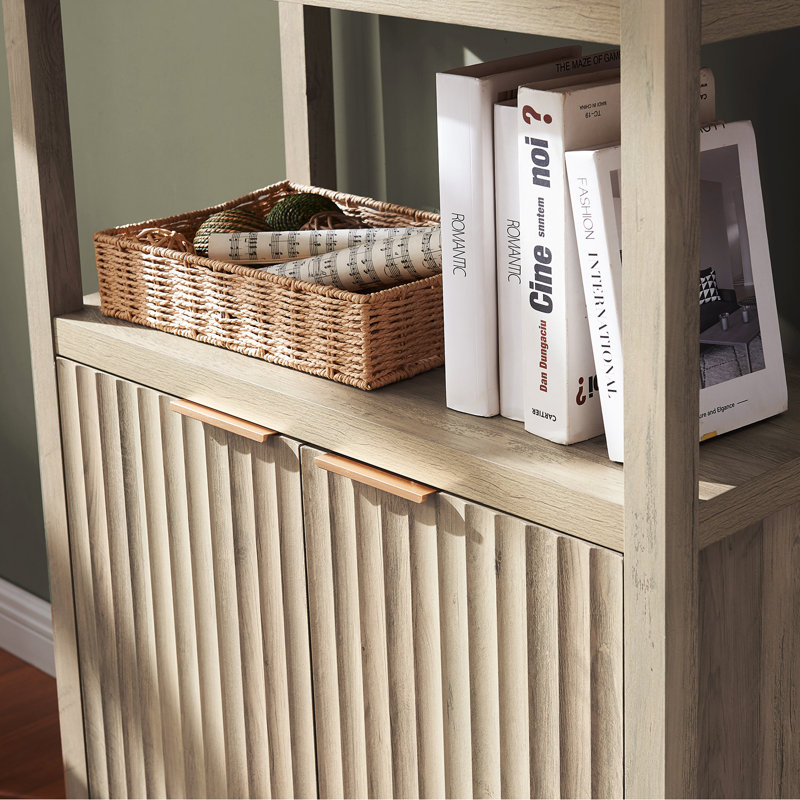 70.8cm H x 58.6cm W Standard Bookcase, Sand Oak