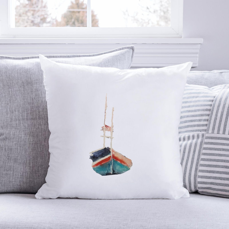 Nautical Sea Life_514 - Coussin décoratif inclus, H 16 po x l 16 po