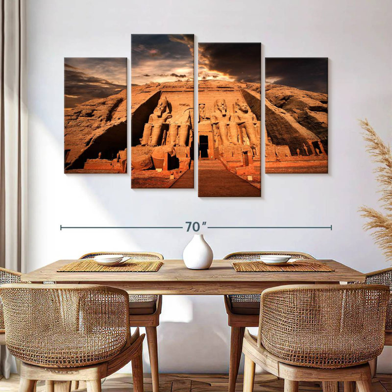 Temple Adella Abou Simbel, H 42 po x l 68 po