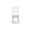 Ensemble de table de salle à manger 5 pièces comprenant une table de cuisine ovale avec rallonge papillon et 4 chaises de salle à manger rembourrées en tissu de lin, 42 x 60 pouces, blanc lin-815527969-815527982-808603918