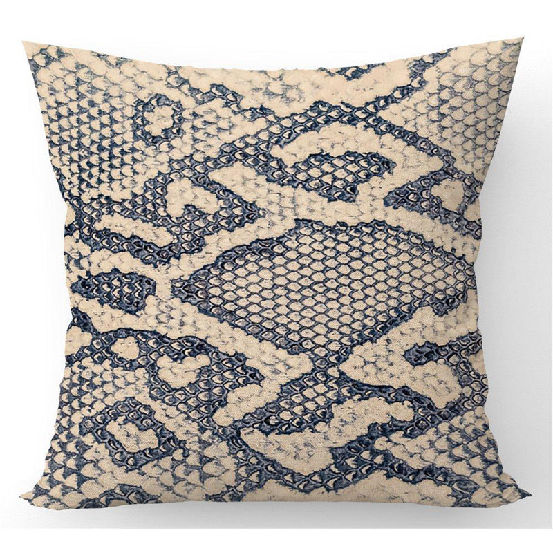 Sturgill SNAKE SKIN Animal Print Square Throw Cushion