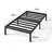Barbieri Modern Metal Platform Bed Frame with Heavy Duty Steel Slat Support-1994905272