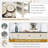 Console Table, 50 Inch Retro Sofa Table with 3 Storage Drawers and 2-Tier Open Storage Shelf Entryway Table for Living Room, Kitchen, Entryway, Hallway-65928588