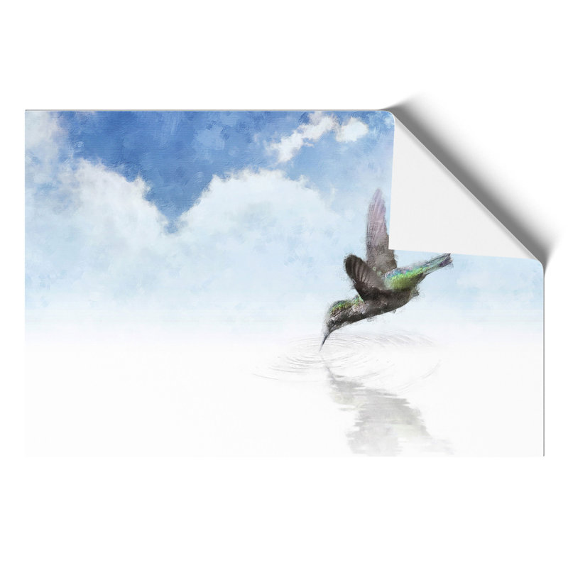 Hummingbird Painting - Frameless Print, 42cm H x 59cm W x 0.1cm D