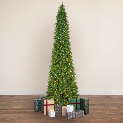 Artificial Slim Green Mountain Pine Christmas Tree