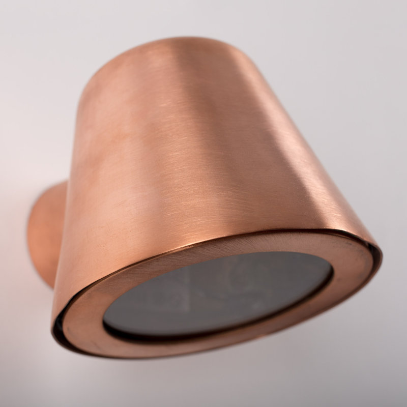 Vita Outdoor Armed Sconce, Copper
