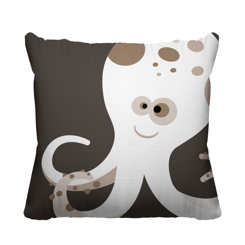 Coussin décoratif Octavious, L 17 po x H 17 po, Taupe