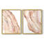 Rose Quartz I - impression encadrée de qualité supérieure - prête à être accrochée - aucun clou requis - aucun clou requis-483954658-483954660