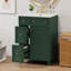 Armoire de salle de bain avec lavabo en céramique, 2 tiroirs, 1 porte à fermeture en douceur-115688271