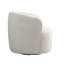 Upholstered Sherpa Swivel Barrel Chair-349863370