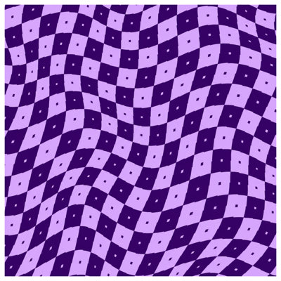 Édredon mauve à carreaux mauve