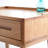 Natural Wood Top Dresser With Storage Drawer, 23.43In Depth, Solid 60Cm Wide Compact Storage, 29.9In Height,