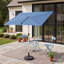 72 " W Rectangular Market Umbrella with Manual Lift-2005292201