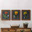 «Midnight Tulip IV», ensemble de 3 peintures sur toile encadrées-1117917275-1117917248