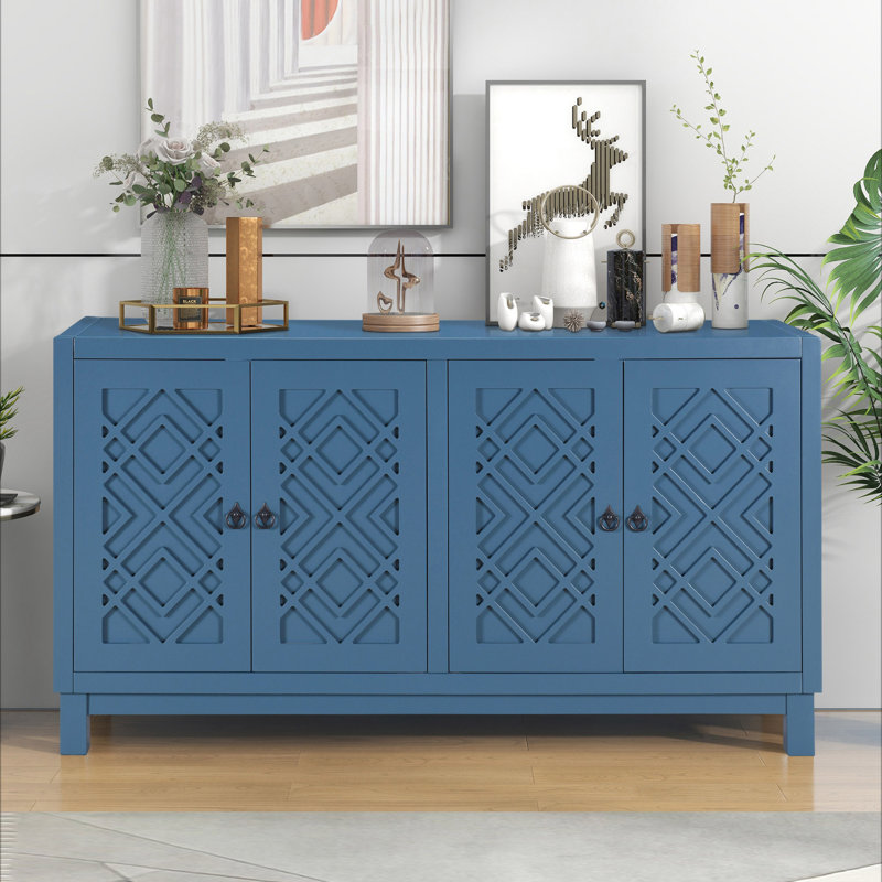 Buffet de rangement Cedrina, Bleu marine
