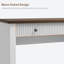 Rangement de bureau cannelé, bureau de direction moderne de 54 po avec station de charge, bureau d'écriture en bois avec classeur et tiroirs pour bureau, salon-1960220366