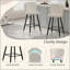 30'' Modern Style Barstool,With White Seats, Black Metal Legs, And Gold - Tipped Ends,Suitable For Various Decoration Styles