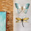 Décoration murale libellule miel
