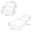 Allinson 65cm Upholstered Futon Chair-1806371517