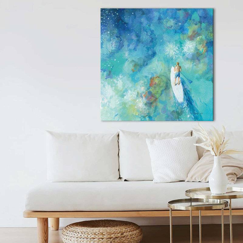 «Paddle Board Exploration II» par Danhui Nai, reproduction, Toile tendue, H 36 po x l 36 po x P 1,5 po
