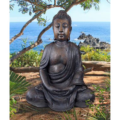 Grande statue de jardin bouddha méditatif du Grand Temple