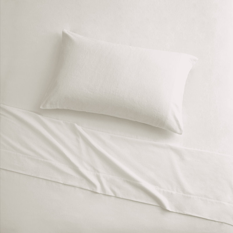 Evaline 100% Cotton Evaline Sheet Set, King, Cream