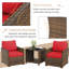 Aun Wicker 7 - Person Patio Conversation Set with Cushions-1057156539-981374806