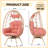 Swivel Patio Lounge Chairs, Pe Rattan Steel Egg Chair For Home Patio