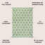 Tapis d'intérieur / extérieur crème / vert Trebol-791335139