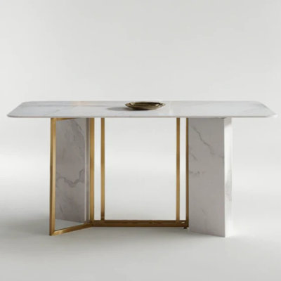 Greek White Marble Dining Table
