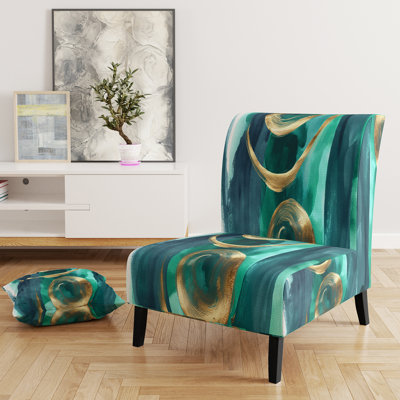 Fauteuil de chambre rembourré Glam Mettalic II