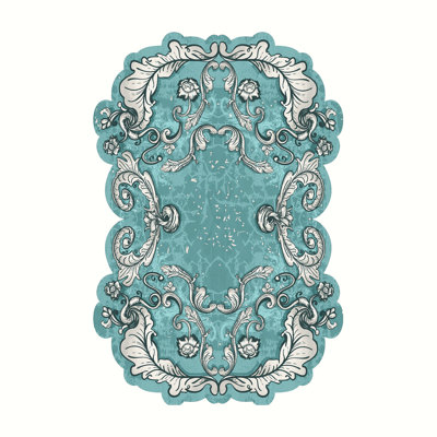 Premium Hall Carpet | 100% Polyester, 1200 g/m² | Non-Slip Underside with Leather Sole, 0.4 in Pile Height | Antibacterial, Machine Washable at 86°F | Easy to Clean, Vibrant Turquoise Color | Ideal for Entryways & Living Spaces