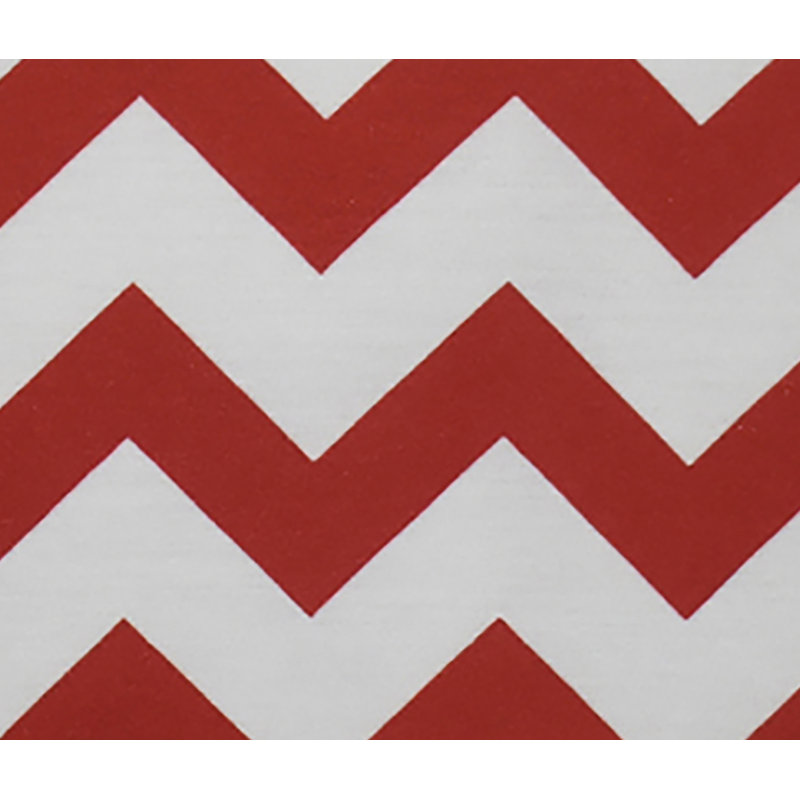 Chevron Outdoor Pillow Cover & Insert, Red, 16"x16"
