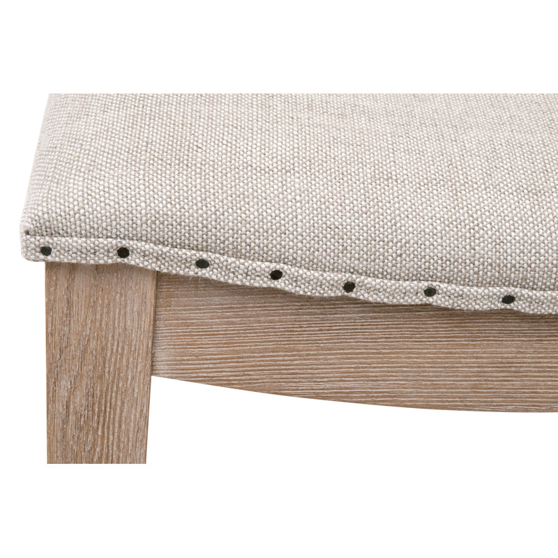 Tabouret de bar et de comptoir Bernhardine, Délavé à la pierre, Tabouret de comptoir (siège d'une hauteur de 27 p