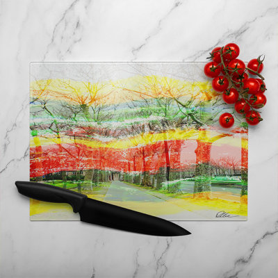 Vanishing Point Glass Chopping Board