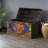 Large Retro Distressed Solid Wood Accent Trunk