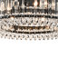 Luxury 4-Light Round Drum Crystal Semi-Flush Ceiling Light-1455180100