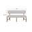 Upholstered Dining Bench With Backrest