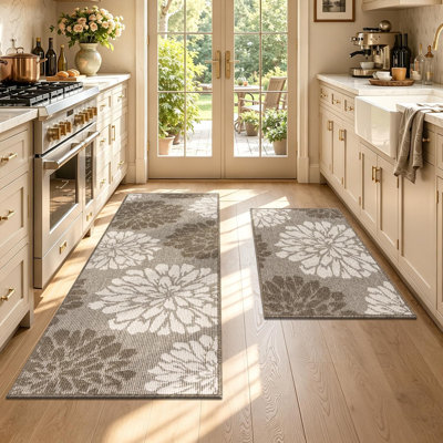 Tapis de cuisine texturé 2 pièces