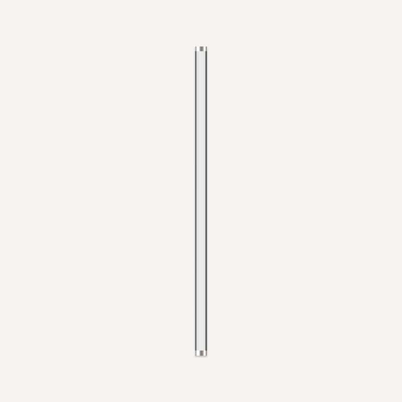 Dimmable LED Bath Bar Vanity Light with Dimmer, Polished Nickel, Fluted