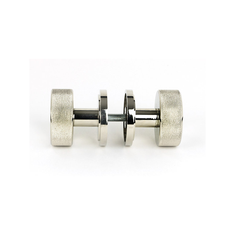 Brompton Interior Mortise Knobset, Polished Nickel