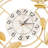 29.5X17.3” Silent Gold Wall Clock