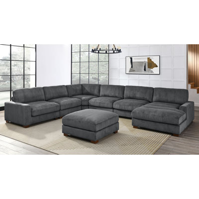 Canapé modulaire rembourré 7 pièces Azuri