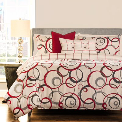 Circlet Modern & Contemporary Polyester Geometric Shapes Duvet Cover