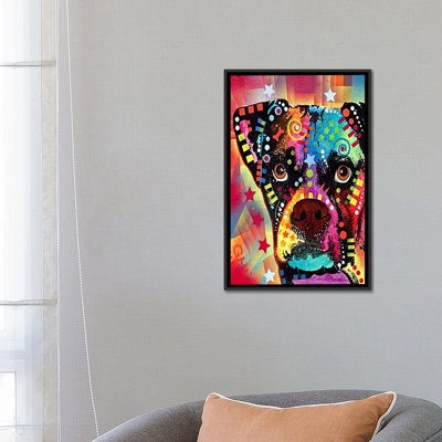Boxer CubismGraphic Art on Canvas